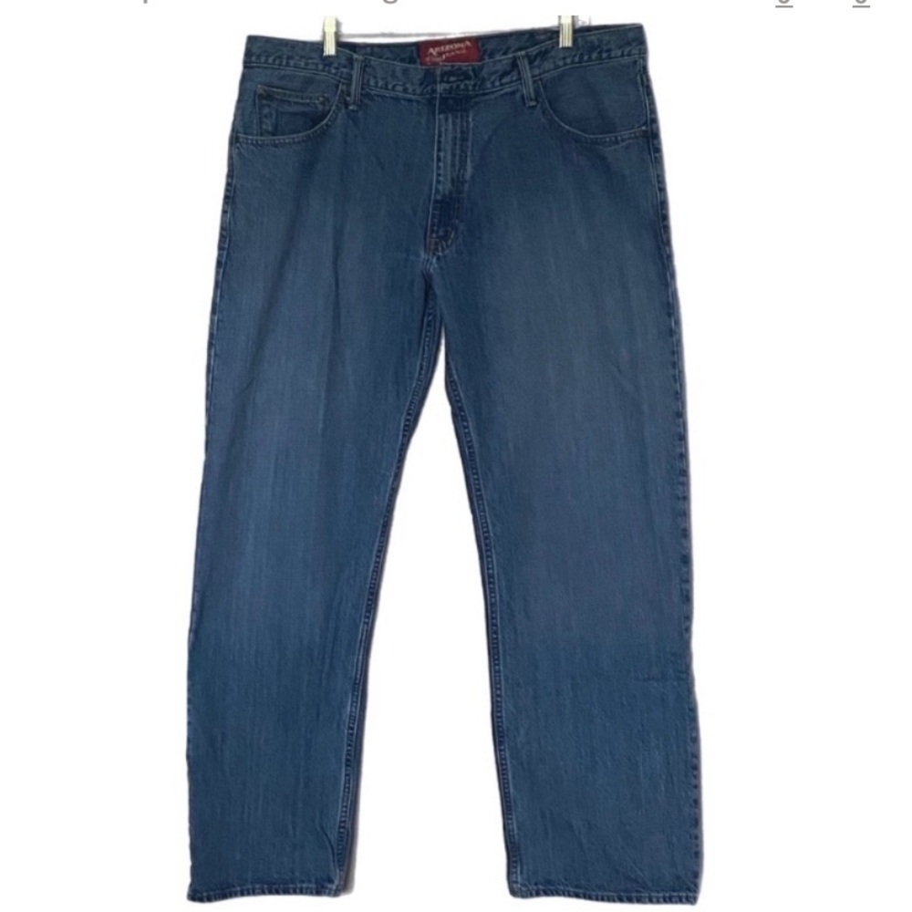 Arizona Jean Co. Loose Straight Jeans Men 38x32 Blue